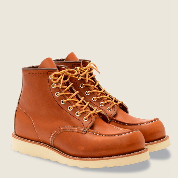 Heritage Støvler Herre - Red Wing Classic Moc – 6-Inch Legacy Læder - Brune - XOQTHG-267